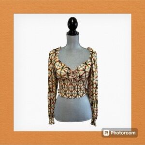 URBAN OUTFITTERS Women’s Multicolor Crop Top - Size Medium